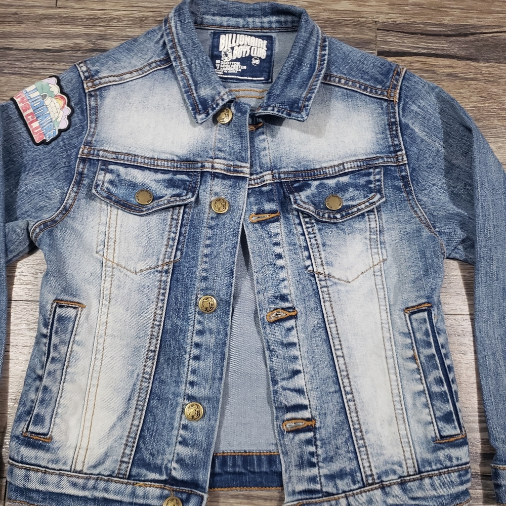 Billionaire Boys Club BB Glacier Jacket Size 5 Nebula Kids Denim Jean Jacket